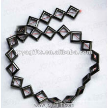 12MM Loose Magnetic Hematite Rhombus Beads 16"